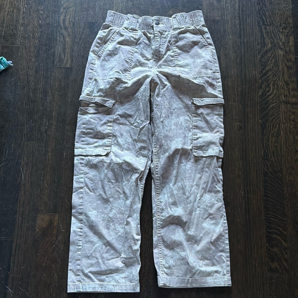 Cargo pants, with subtle camo print